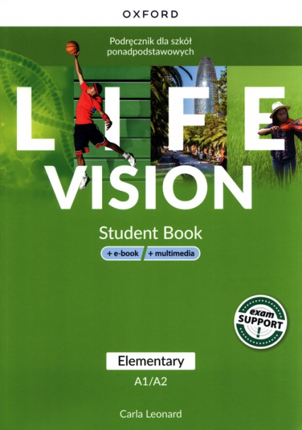 Life Vision Elementary Podręcznik + e-book + multimedia Szkoła ponadpodstawowa - Carla Leonard | okładka