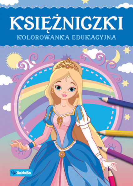 Księżniczki Kolorowanka edukacyjna - Mrowiec Justyna | okładka