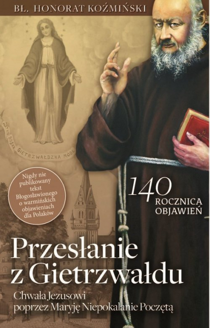 Przesłanie z Gietrzwałdu - Honorat Koźmiński | okładka