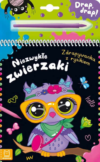 Niezwykłe zwierzaki Zdrapywanka z rysikiem - Agata Kaczyńska | okładka