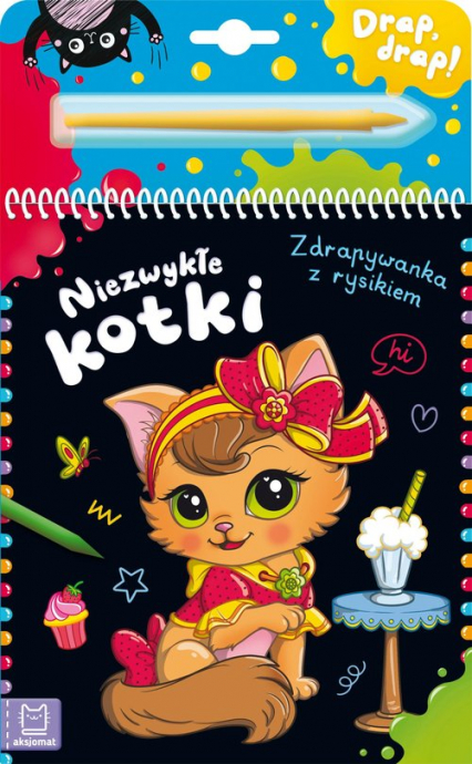 Niezwykłe kotki Zdrapywanka z rysikiem - Anna Podgórska | okładka