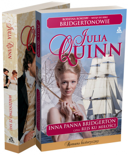 Pakiet: Inna panna Bridgerton, czyli rejs ku miłości / Małżeństwo ze snu - Julia Quinn | okładka