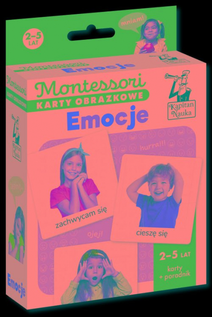 Montessori Karty obrazkowe Emocje (2-5 lat). Kapitan Nauka - Katarzyna Dołhun | okładka