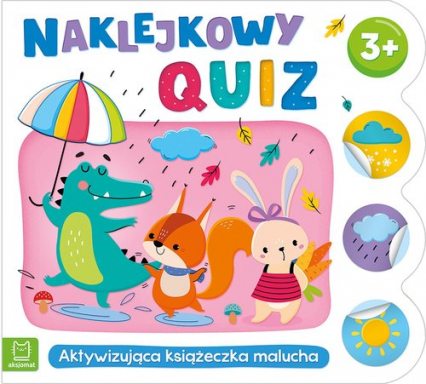Naklejkowy quiz 3+ Aktywizująca książeczka malucha - Agnieszka Bator | okładka