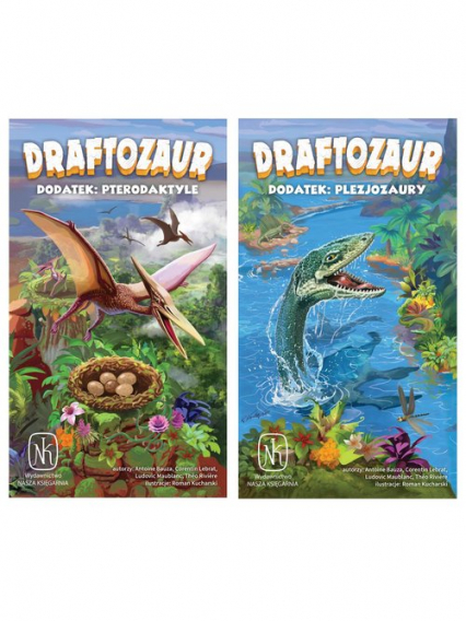 Draftozaur dodatek: Pterodaktyle / Draftozaur dodatek: Plezjozaury - Bauza Antoine, Lebrat Corentin, | okładka
