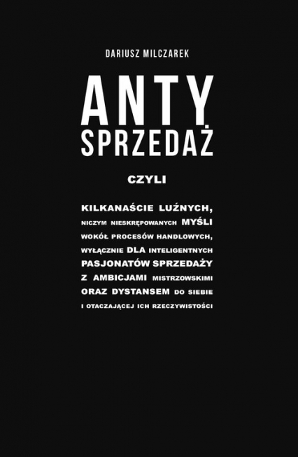 Antysprzedaż - Dariusz Milczarek | okładka