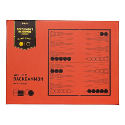 Gra tryktrak Wooden Backgammon -  | okładka