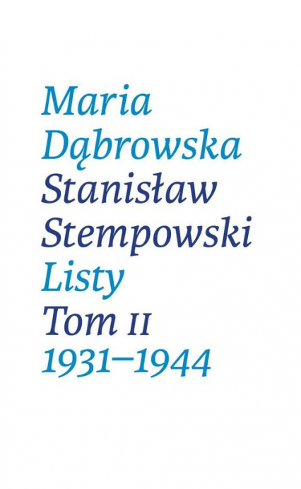 Listy. Tom II. 1931-1944 - Stempowski Stanisław | okładka