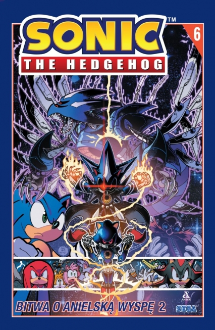 Sonic the Hedgehog 6. Bitwa o Anielską Wyspę 2 - Ian Flynn, Tracy Yardley, Adam Bryce Thomas | okładka