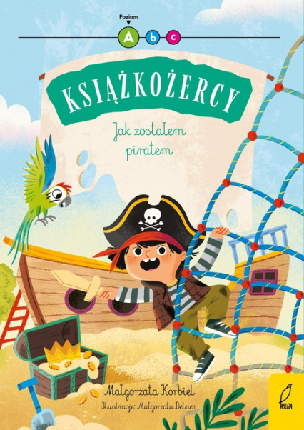 Książkożercy Jak zostałem piratem Poziom 1 - Małgorzata Korbiel | okładka