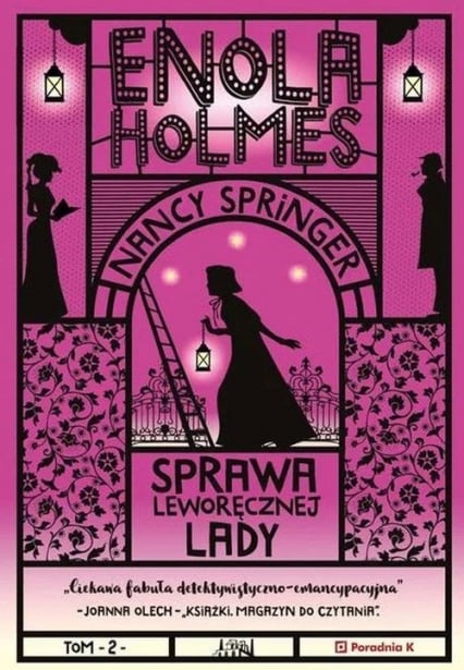 Enola Holmes Sprawa leworęcznej lady - Nancy Springer | okładka