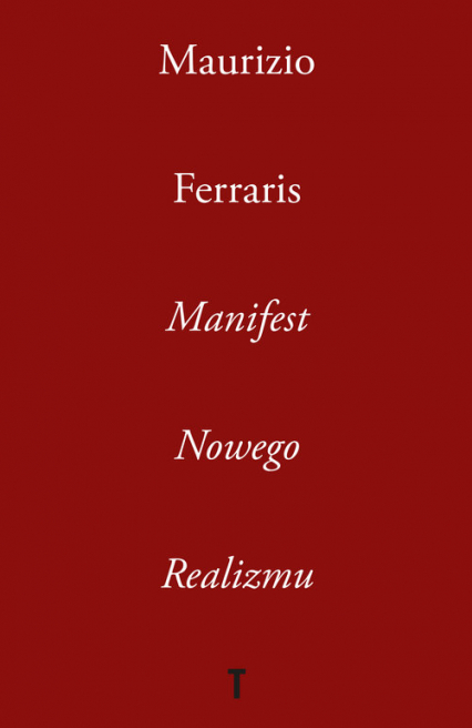 Manifest Nowego Realizmu - Maurizio Ferraris | okładka