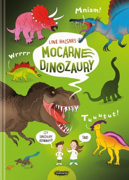 Mocarne dinozaury - Line Halsnes | okładka