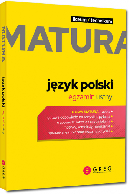 Matura język polski egzamin ustny 2023 - Zbiorowy | okładka