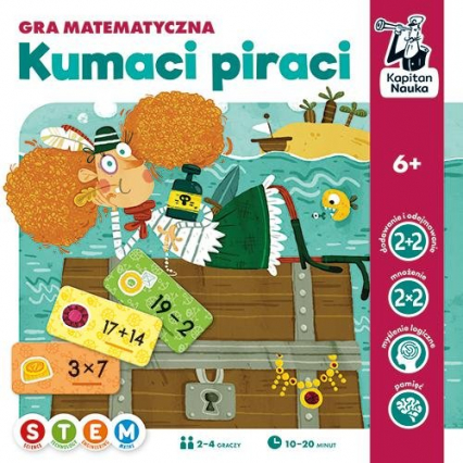 Kumaci piraci Gra matematyczna - Wójcicki Jarosław, Bobrowski Hubert | okładka