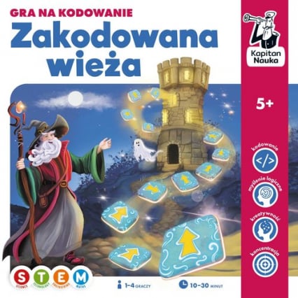 Zakodowana wieża Gra na kodowanie (5+) - Hubert Bobrowski, Jarosław Wójcicki | okładka