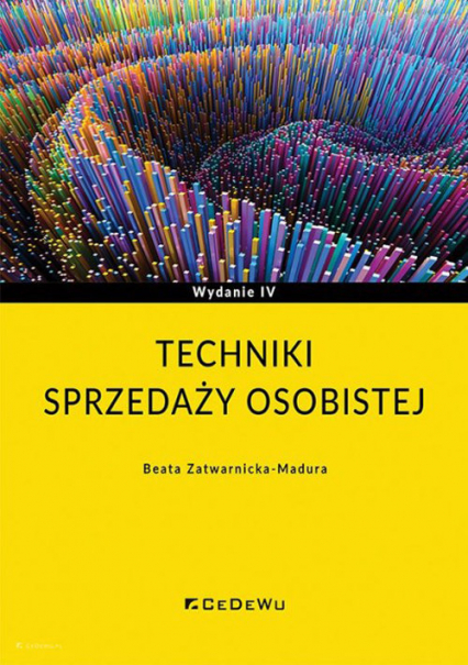 Techniki sprzedaży osobistej - Beata Zatwarnicka-Madura | okładka