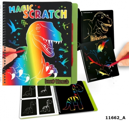 Zestaw kreatywny Magic Scratch Dino World 11662A
 -  | okładka