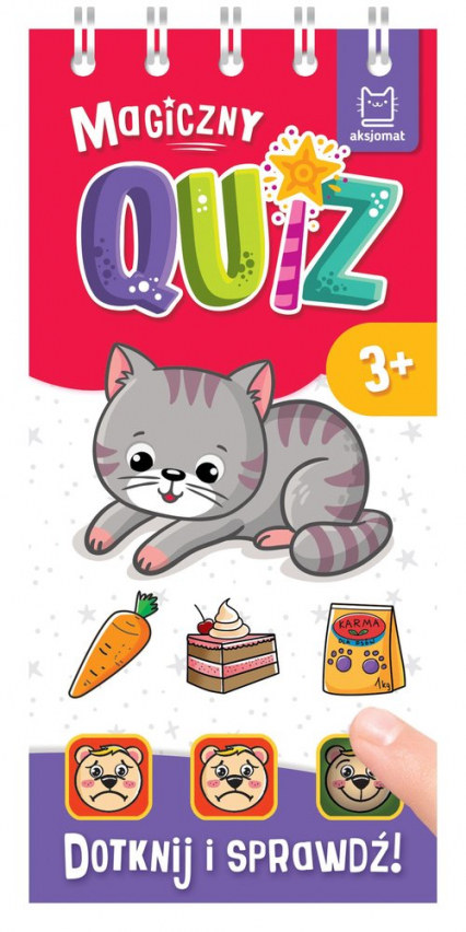 Magiczny quiz z kotkiem Dotknij i sprawdź - Anna Podgórska | okładka