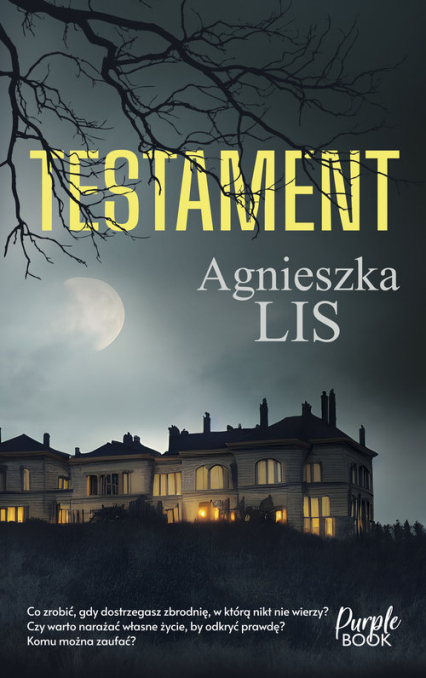 Testament - Agnieszka Lis | okładka