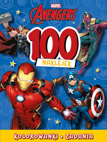 100 naklejek. Marvel Avengers - Praca zbiorowa | okładka