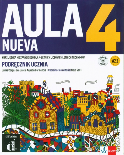 Aula Nueva 4 Język hiszpański Podręcznik Liceum technikum -  | okładka