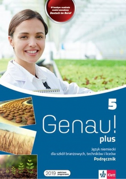 Genau! plus 5 Język niemiecki Podręcznik Szkoła branżowa Technikum Liceum -  | okładka