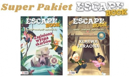 Escape Books Pakiet Klątwa Faraona + Zaginiona wyspa skarbów. - Tecnoscienza | okładka