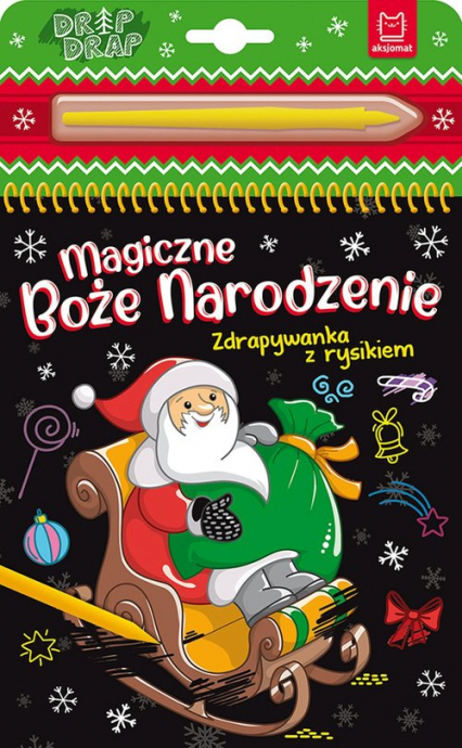 Magiczne Boże Narodzenie. Zdrapywanka z rysikiem - Bogusław Michalec | okładka