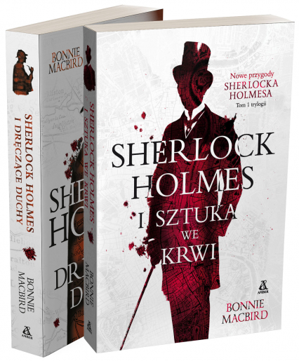 Sherlock Holmes i sztuka we krwi / Sherlock Holmes i dręczące duchy Pakiet - Bonnie MacBird | okładka