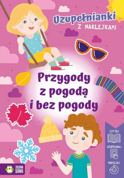 Uzupełnianki z naklejkami Przygody z pogodą i bez pogody - Izabela Michta | okładka