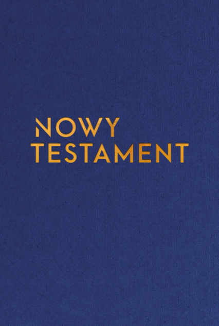 Nowy Testament z infografikami Skład dwułamowy wersja złota -  | okładka