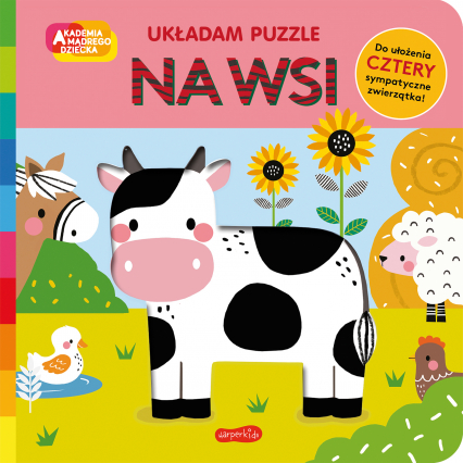 Na wsi Akademia mądrego dziecka Układam puzzle - Rebecca Weerasekera | okładka