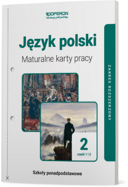 Język polski 2 Maturalne karty pracy Część 1 i 2 Zakres rozszerzony - Janicka-Szyszko Renata | okładka