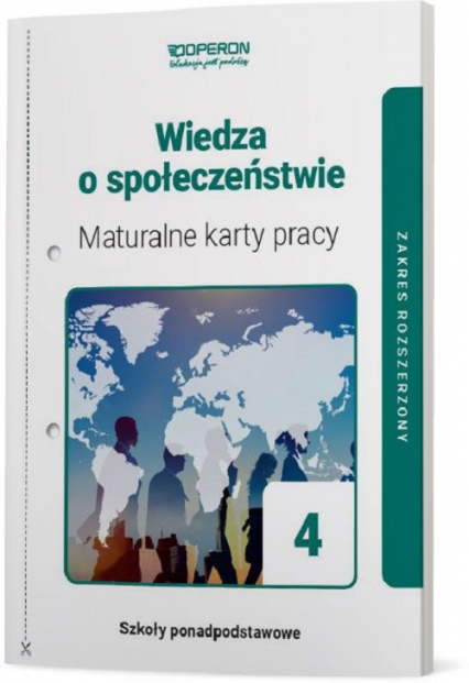 Wiedza o społeczeństwie 4 Maturalne karty pracy Zakres rozszerzony Szkoła ponadpodstawowa - Walczyk Mikołaj, Walendziak Iwona | okładka