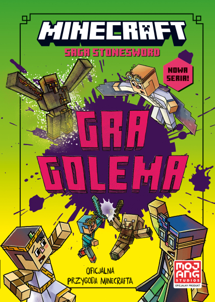 Minecraft Gra golema Saga Stonesword Tom 5 -  | okładka