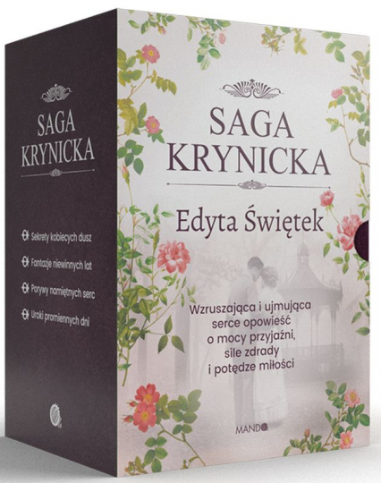 Pakiet Saga Krynicka Sekrety kobiecych dusz / Fantazje niewinnych lat / Porywy namiętnych serc / Uroki promiennych dni - Edyta Świętek | okładka