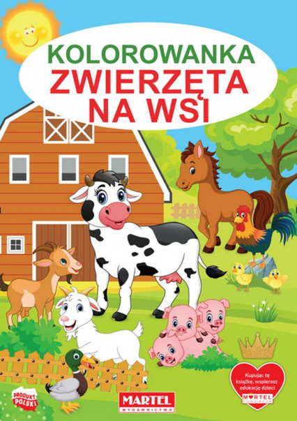 Zwierzęta na wsi. Kolorowanka - Jarosław Żukowski | okładka