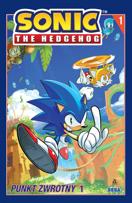 Punkt zwrotny 1. Sonic the Hedgehog. Tom 1 wyd. 2022 - Adam Bryce Thomas, Ian Flynn, Tracy Yardley | okładka