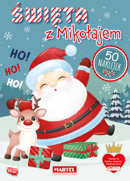 Święta z Mikołajem z naklejkami - Katarzyna Salamon | okładka