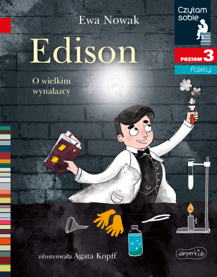 Edison. O wielkim wynalazcy. Czytam sobie. Poziom 3 - Ewa Nowak | okładka