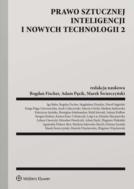 Prawo sztucznej inteligencji i nowych technologii 2 - Opracowanie Zbiorowe | okładka