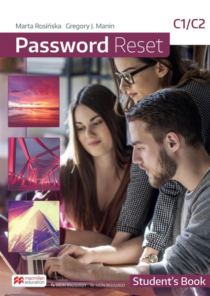 Password Reset C1/C2 Zestaw Książka ucznia papierowa + odzwierciedlenie - Manin Gregory J., Rosinska Marta | okładka