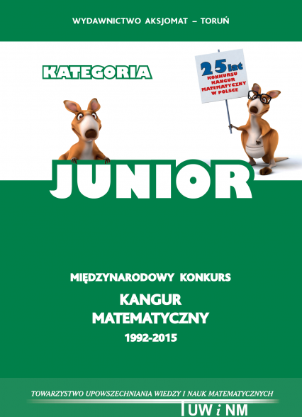 Kangur4 matematyka z wesołym kangurem junior 2015 - Opracowanie Zbiorowe | okładka