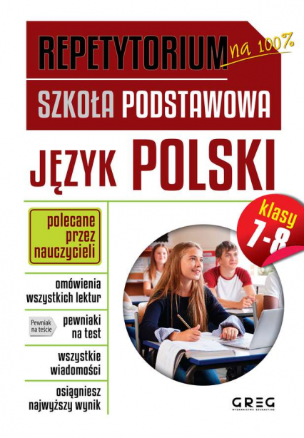 Język polski repetytorium szkoła podstawowa klasy 7-8 - Opracowanie Zbiorowe | okładka