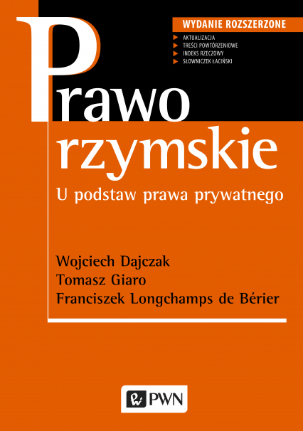 Prawo rzymskie u podstaw prawa prywatnego wyd. 3 - Dajczak Wojciech | okładka