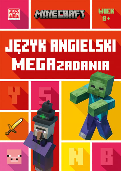 Język angielski. Megazadania 8+. Minecraft - Dan Whitehead, Goulding Jon | okładka