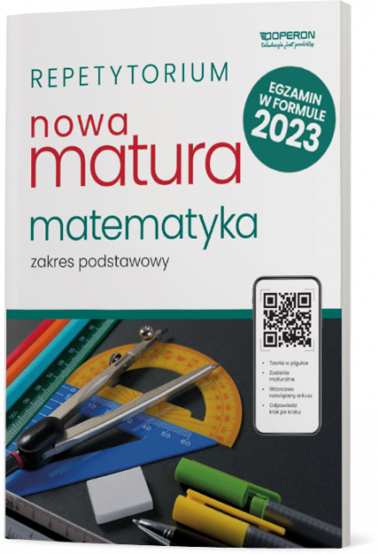 Nowa matura 2024 Matematyka repetytorium zakres podstawowy - Konstantynowicz Anna, Pająk Małgorzata | okładka