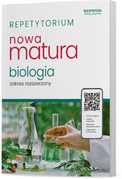 Nowa matura 2024 Biologia repetytorium zakres rozszerzony - Jolanta Loritz-Dobrowolska, Zaleska-Szczygieł Monika | okładka