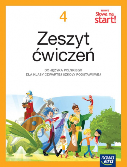 Język polski słowa na start! NEON zeszyt ćwiczeń dla klasy 4 szkoły podstawowej EDYCJA 2023-2025 - Brząkalik Krystyna | okładka
